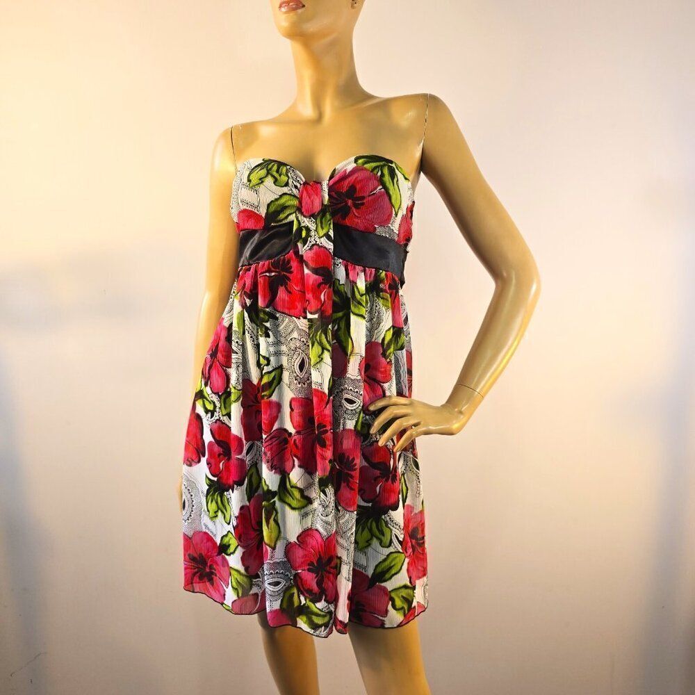 Twik Simons Mini Tube Dress Youth Size Large Vintage Y2K 90s Strapless USA Made